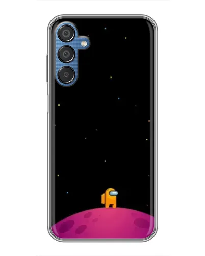 Чехол для Samsung Galaxy M15 (M156) с картинкой «Одинокий герой на планете»