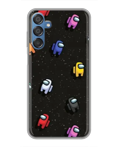 Чехол для Samsung Galaxy M15 (M156) с картинкой «Космический паттерн Among Us»