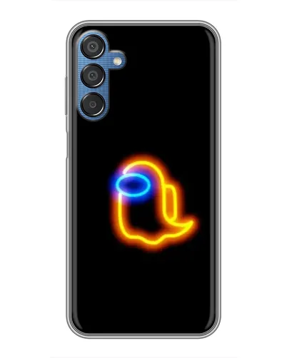 Чехол для Samsung Galaxy M15 (M156) с картинкой «Among Us неоновое сияние»