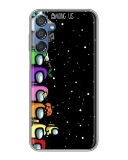 Чехол для Samsung Galaxy M15 (M156) с картинкой «Команда Among Us»