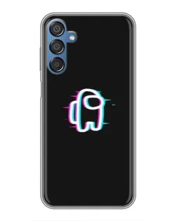 Чехол для Samsung Galaxy M15 (M156) с картинкой «Among Us неон»