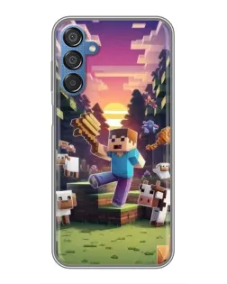 Чехол для Samsung Galaxy M15 (M156) с картинкой «Стив на ферме» Чехол для Samsung Galaxy M15 (M156) с картинкой «Стив на ферме»