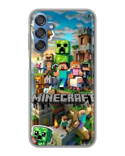 Чехол для Samsung Galaxy M15 (M156) с картинкой «Замок Minecraft»