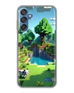 Чехол для Samsung Galaxy M15 (M156) с картинкой «Minecraft летний день»