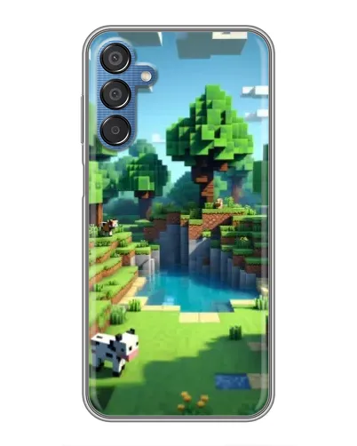 Чехол для Samsung Galaxy M15 (M156) с картинкой «Minecraft летний день»