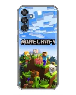 Чехол для Samsung Galaxy M15 (M156) с картинкой «Minecraft классический мир»
