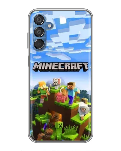 Чехол для Samsung Galaxy M15 (M156) с картинкой «Minecraft классический мир»