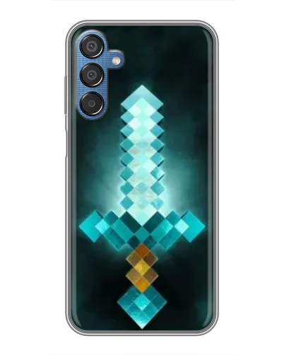 Чехол для Samsung Galaxy M15 (M156) с картинкой «Алмазный меч неон»