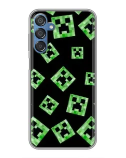 Чехол для Samsung Galaxy M15 (M156) с картинкой «Паттерн с криперами»