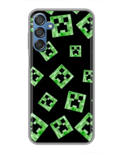 Чехол для Samsung Galaxy M15 (M156) с картинкой «Паттерн с криперами»