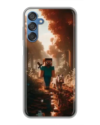 Чехол для Samsung Galaxy M15 (M156) с картинкой «Стив в лесу»