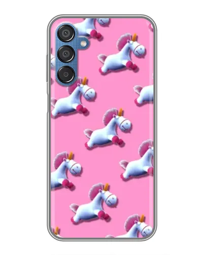 Чехол для Samsung Galaxy M15 (M156) с картинкой «Единороги на розовом»