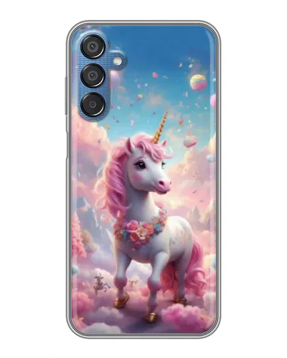 Чехол для Samsung Galaxy M15 (M156) с картинкой «Единорог среди облаков»