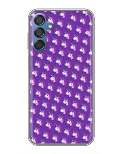 Чехол для Samsung Galaxy M15 (M156) с картинкой «Единороги на фиолетовом»
