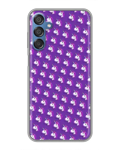 Чехол для Samsung Galaxy M15 (M156) с картинкой «Единороги на фиолетовом»