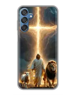 Чехол для Samsung Galaxy M15 (M156) с картинкой «Лев Иуды и Свет»