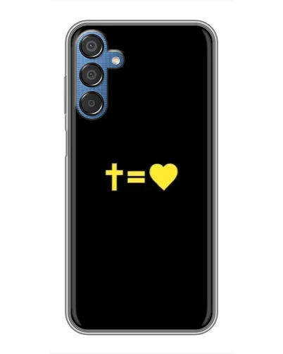 Чехол для Samsung Galaxy M15 (M156) с картинкой «Сердце и Крест»