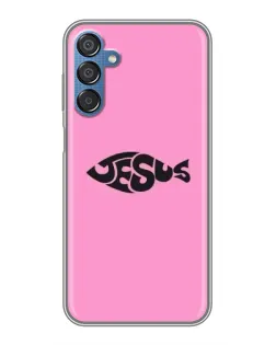 Чехол для Samsung Galaxy M15 (M156) с картинкой «Розовый символ  Jesus»