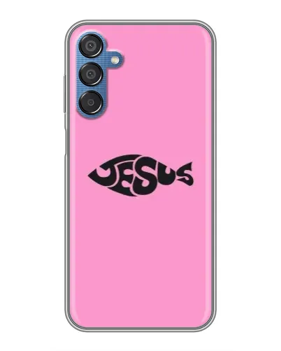 Чехол для Samsung Galaxy M15 (M156) с картинкой «Розовый символ  Jesus»