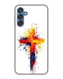 Чехол для Samsung Galaxy M15 (M156) с картинкой «Акварельный крест»