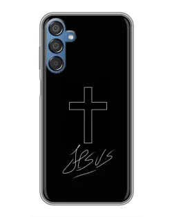 Чохол для Samsung Galaxy M15 (M156) з картинкою «Графічний хрест Jesus»