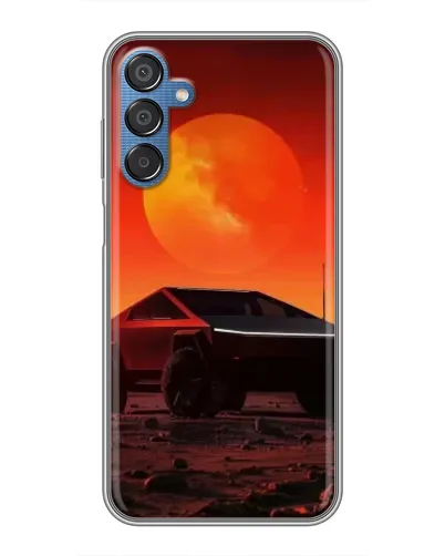 Чехол для Samsung Galaxy M15 (M156) с картинкой «Cybertruck на Марсе»