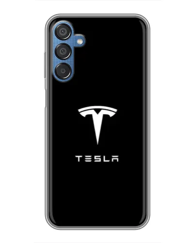 Чехол для Samsung Galaxy M15 (M156) с картинкой «Tesla White Logo»