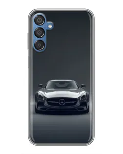 Чехол для Samsung Galaxy M15 (M156) с картинкой «Mercedes на черном»