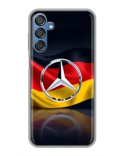 Чехол для Samsung Galaxy M15 (M156) с картинкой «Mercedes — флаг Германии»