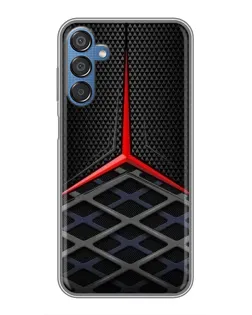 Чехол для Samsung Galaxy M15 (M156) с картинкой «Mercedes Carbon Grid»