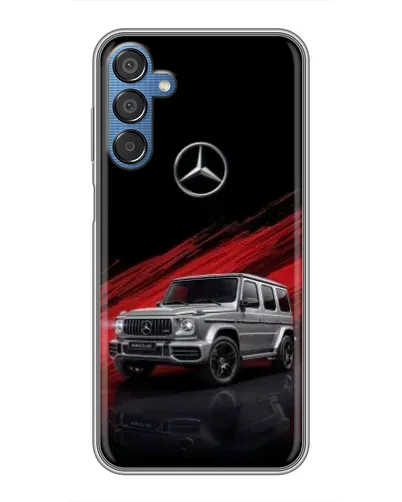 Чехол для Samsung Galaxy M15 (M156) с картинкой «Mercedes G-Class красный» Чехол для Samsung Galaxy M15 (M156) с картинкой «Mercedes G-Class красный»