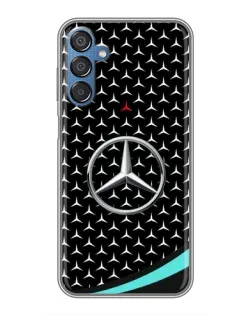 Чехол для Samsung Galaxy M15 (M156) с картинкой «Mercedes — бирюзовый акцент»