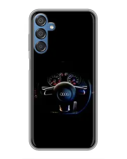 Чехол для Samsung Galaxy M15 (M156) с картинкой «Салон Audi — руль» Чехол для Samsung Galaxy M15 (M156) с картинкой «Салон Audi — руль»