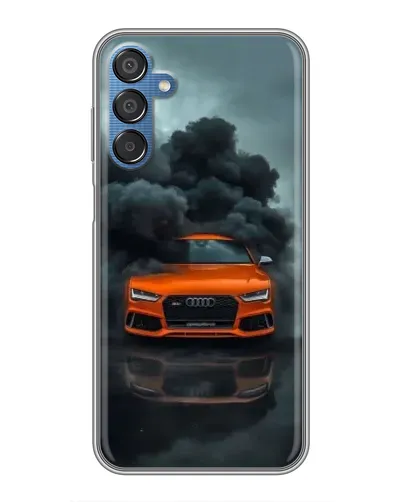 Чехол для Samsung Galaxy M15 (M156) с картинкой «Audi в облаках дыма»