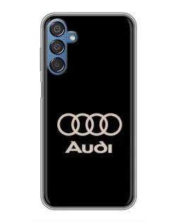 Чехол для Samsung Galaxy M15 (M156) с картинкой «Audi — золотой логотип»