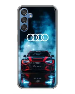 Чехол для Samsung Galaxy M15 (M156) с картинкой «Audi Sport — неон»