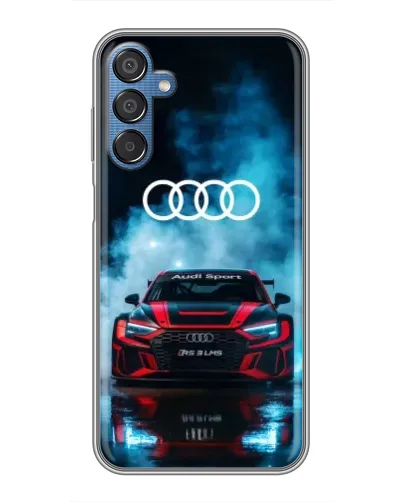 Чехол для Samsung Galaxy M15 (M156) с картинкой «Audi Sport — неон»