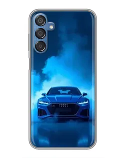 Чехол для Samsung Galaxy M15 (M156) с картинкой «Audi — голубая энергия»