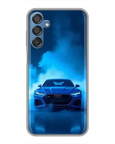 Чехол для Samsung Galaxy M15 (M156) с картинкой «Audi — голубая энергия»