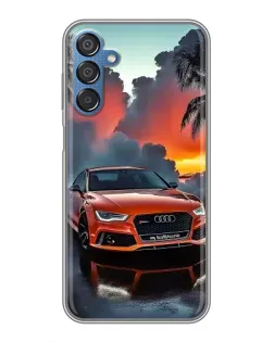 Чехол для Samsung Galaxy M15 (M156) с картинкой «Audi — закат»