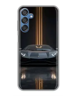 Чехол для Samsung Galaxy M15 (M156) с картинкой «Lamborghini золотые линии» Чехол для Samsung Galaxy M15 (M156) с картинкой «Lamborghini золотые линии»