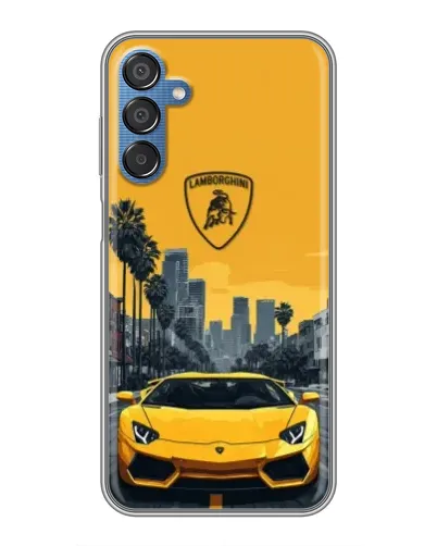 Чехол для Samsung Galaxy M15 (M156) с картинкой «Желтый Lamborghini город» Чехол для Samsung Galaxy M15 (M156) с картинкой «Желтый Lamborghini город»