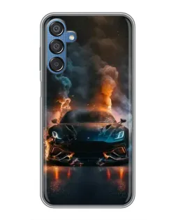Чехол для Samsung Galaxy M15 (M156) с картинкой «Lamborghini дымная эстетика»