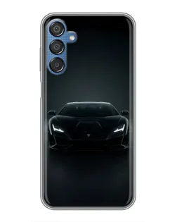 Чехол для Samsung Galaxy M15 (M156) с картинкой «Черный Lamborghini Aventador»