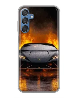Чехол для Samsung Galaxy M15 (M156) с картинкой «Lamborghini в огне»