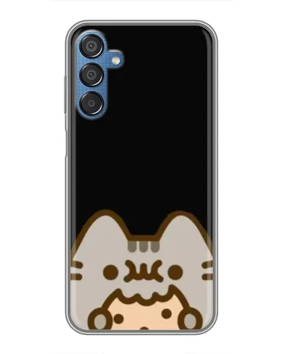 Чехол для Samsung Galaxy M15 (M156) с картинкой «Пушин на черном»