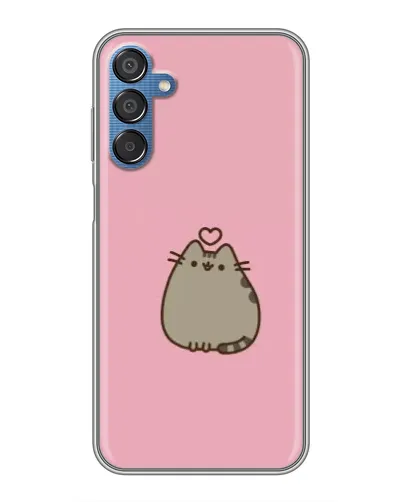Чехол для Samsung Galaxy M15 (M156) с картинкой «Pusheen сердце»