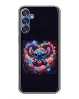 Чехол для Samsung Galaxy M15 (M156) с картинкой «Stitch в цветах» Чехол для Samsung Galaxy M15 (M156) с картинкой «Stitch в цветах»