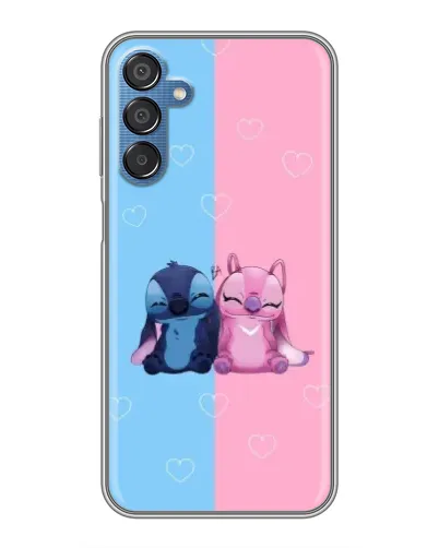 Чехол для Samsung Galaxy M15 (M156) с картинкой «Stitch и Angel Love»