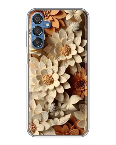 Чехол для Samsung Galaxy M15 (M156) с картинкой «Бежевый флористический декор» Чехол для Samsung Galaxy M15 (M156) с картинкой «Бежевый флористический декор»